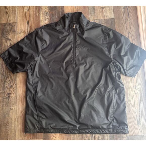 Greg Norman Men Short Sleeve Golf Pullover Windbreaker Zip XL Water Resistant - Picture 8 of 10